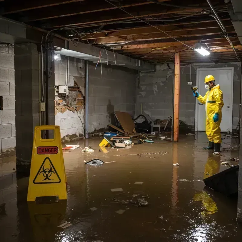 Flooded Basement Electrical Hazard in Polk County, MO Property